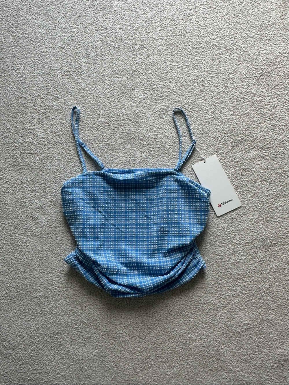 NWT Lululemon Seersucker Check Strappy Tank